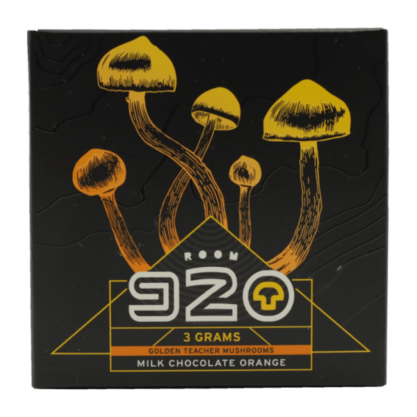 Room 920 - Mushroom Chocolate Bar - Milk Chocolate Orange - 3 grams | Shrooms Toronto Canada