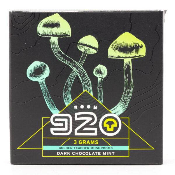 Room 920 - Mushroom Chocolate Bar - Dark Chocolate Mint - 3 grams | Shrooms Toronto Canada