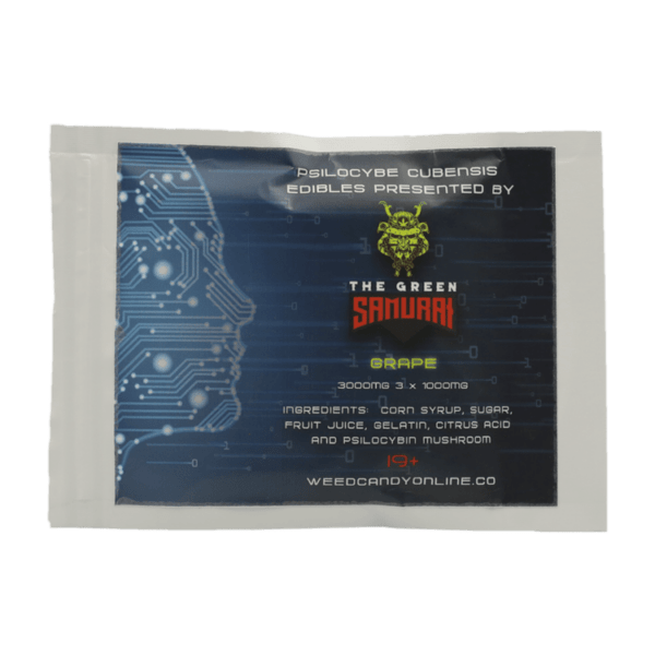 The Green Samurai - Shroom Gummies - Grape - 3g | Shrooms Toronto Canada