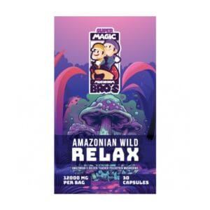 Super Magic Mushroom Bro’s - Amazonian Wild RELAX - 400MG Capsules | Shrooms Toronto Canada