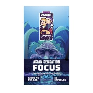 Super Magic Mushroom Bro’s - Asian Sensation FOCUS - 400MG Capsules | Shrooms Toronto Canada